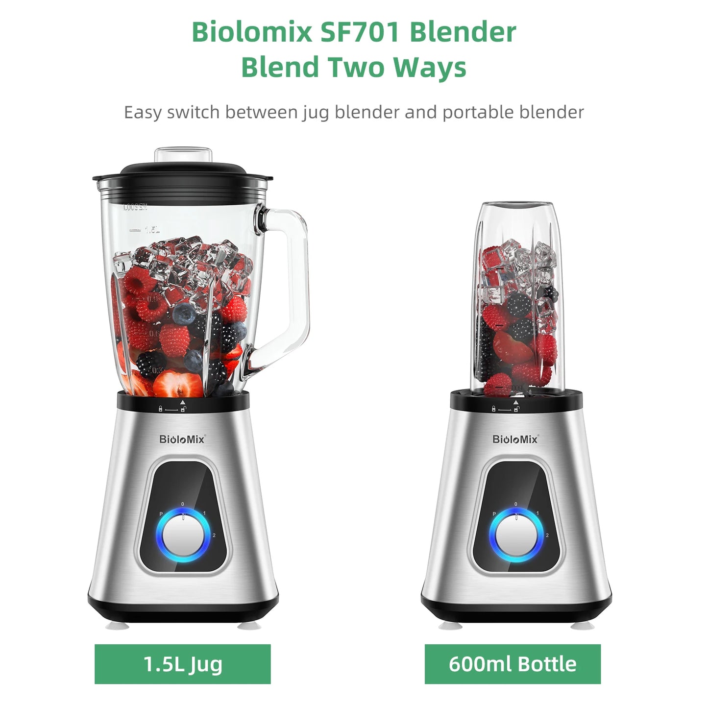 GoBlend Duo 1300 – Power Smoothie Blender