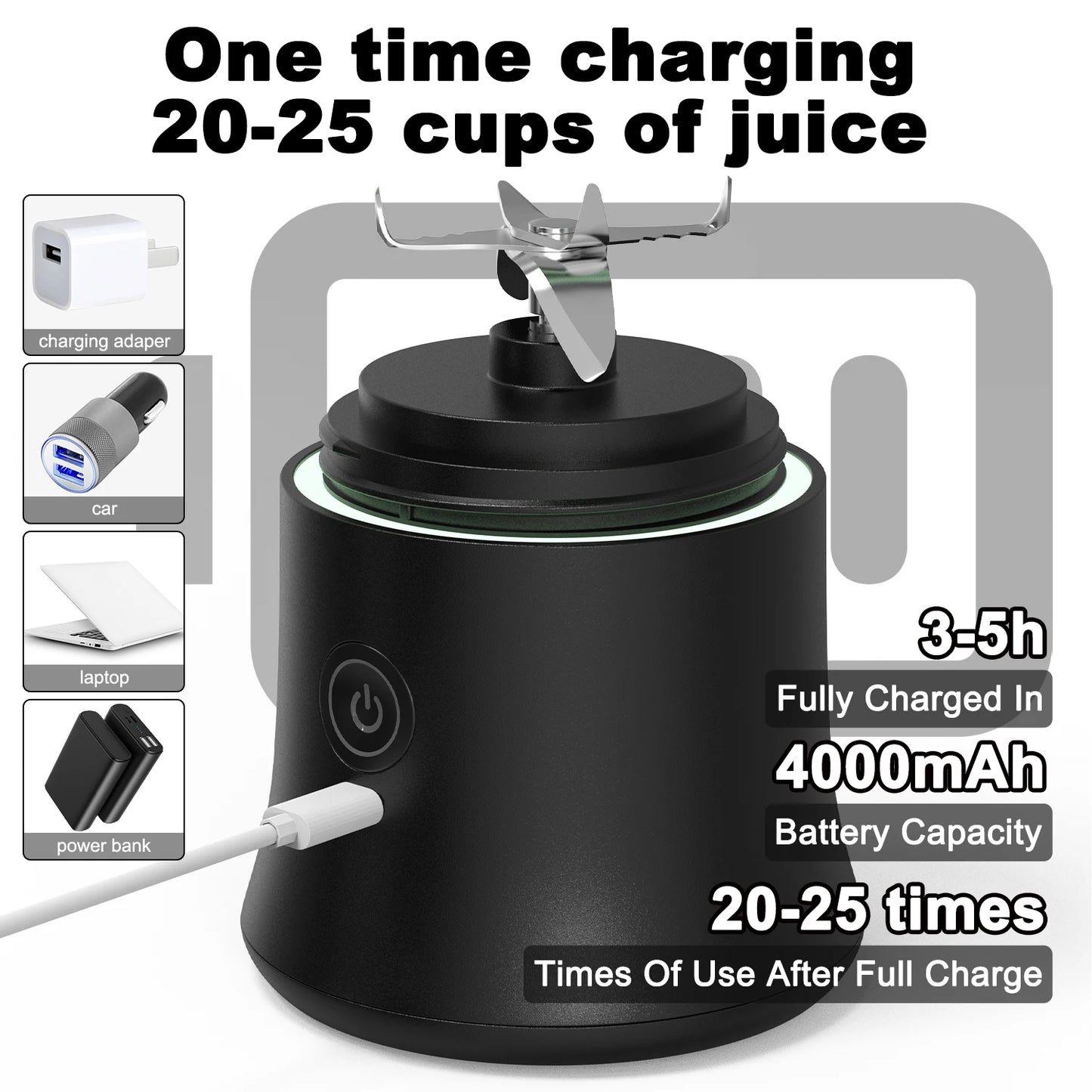 GoBlend Pro 600 – Portable Electric Juicer