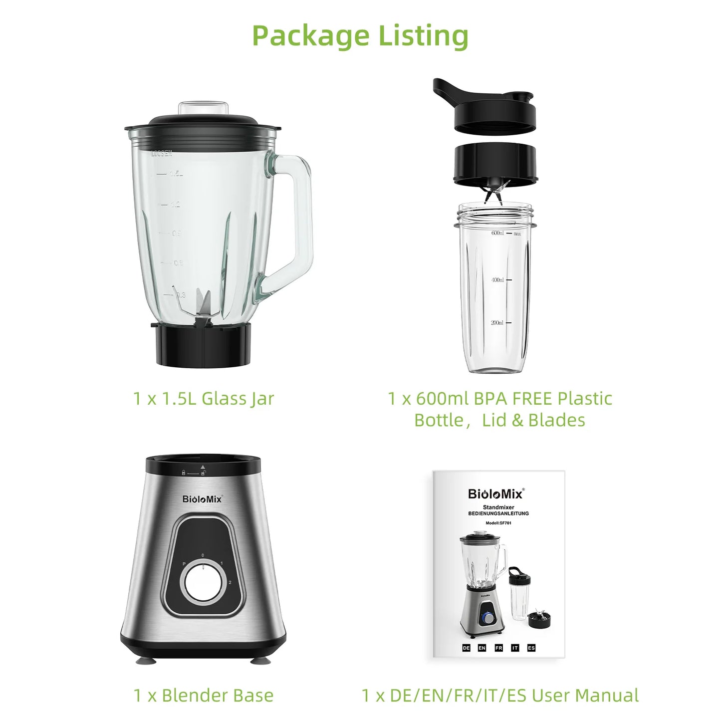 GoBlend Duo 1300 – Power Smoothie Blender